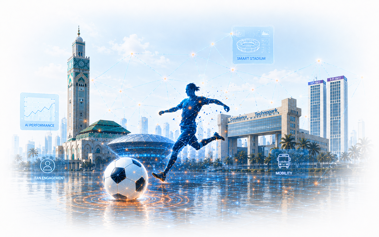 Smart Football Casablanca — illustration